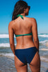 Halter Bandeau Striped Bikini